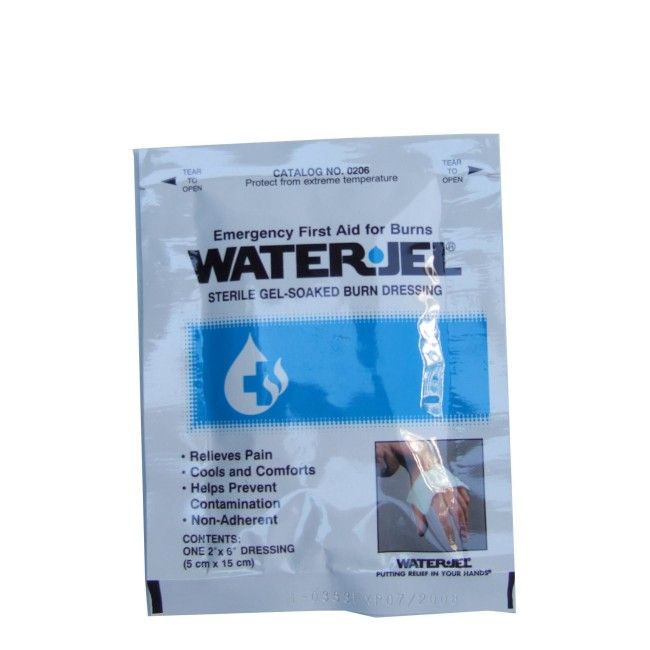 Pansement stérile pour brûlures Water Jel en sachet individuel, 2 x 6 po. Pansement stérile pour brûlures Water Jel en sachet individuel, 2 x 6 po.