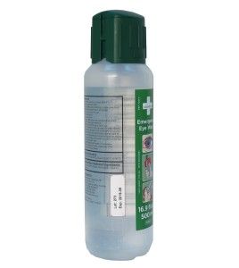 Solution Cederroth pour lavage oculaire d'urgence.