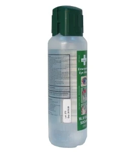 Solution Cederroth pour lavage oculaire d'urgence.