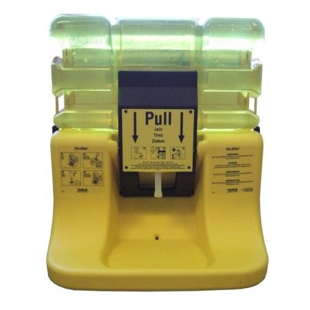 Bradley portable gravity-fed eyewash station, 7 gallons (26.5 L), certified ANSI Z358.1-2009.