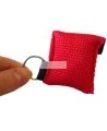 Disposable CPR facial shield with valve, in mini-pouch with key ring.