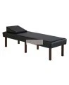 Examination table with vinyl mattress, 61 x 183 x 46 cm (24 x 72 x 18 po).