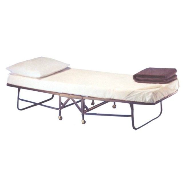 Folding bed cot with mattress and