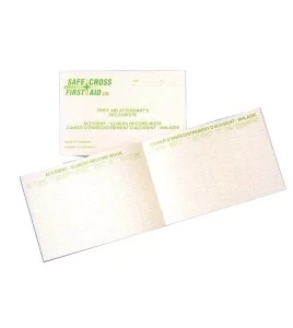 Report booklet for workplace accidents, incidents and illnesses, for first aid.