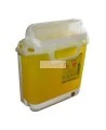 Contenant pour déchets tranchants ou piquants avec support mural, 5,1 L (1,3 gallon US).