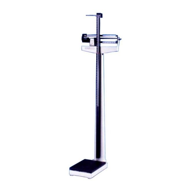 Pèse-personnes mécanique à colonne Health-O-Meter ProSeries avec règle pour mesurer la hauteur. Pèse-personnes mécanique à colonne Health-O-Meter ProSeries avec règle pour mesurer la hauteur.