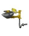 Bradley wall-mounted Halo eye/face wash with stainless steel bowl, tailpiece and P-trap, certified ANSI Z358.1-2014