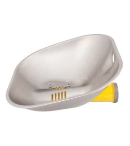 Stainless steel bowl for Bradley Halo eye or face wash stations.