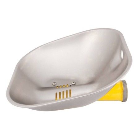 Cuvette en acier inoxydable pour douches oculaires ou faciales Halo par Bradley.