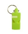 Plastic whistle marine style. Offered as equipment during emergency evacuation. 