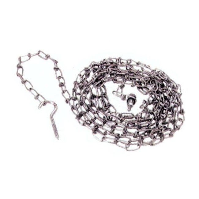 Chaine en acier de 18 pieds pour cale-roue KH032, acier de 18 pieds qui relie la cale au quai, Diamètre : 3 mm (0,14"). Chaine en acier de 18 pieds pour cale-roue KH032, acier de 18 pieds qui relie la cale au quai, Diamètre : 3 mm (0,14").