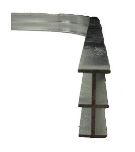 Curve 90 degre for curtain rail. Extra durable aluminium 0.125. 4 feet lenght.