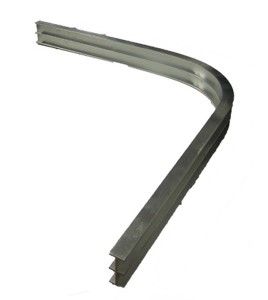 Curve 90 degre for curtain rail. Extra durable aluminium 0.125. 4 feet lenght.