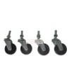 Casters for portable welding screen (4 units)