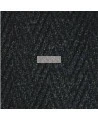 Chevron entrance carpet, 5/16 in made of charcoal gray polypropylene.