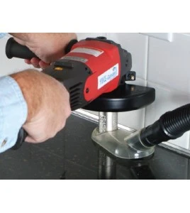 BitBuddie rubber dust shroud for drills with a hole saw 3.5 cm in diameter. Ideal for general construction and renovation work.
