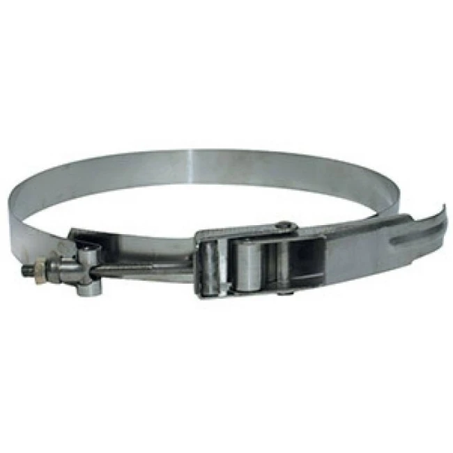 Hose clamp of a diameter of 12 in designed for HEPA-AIRE and BULLDOG filtration systems