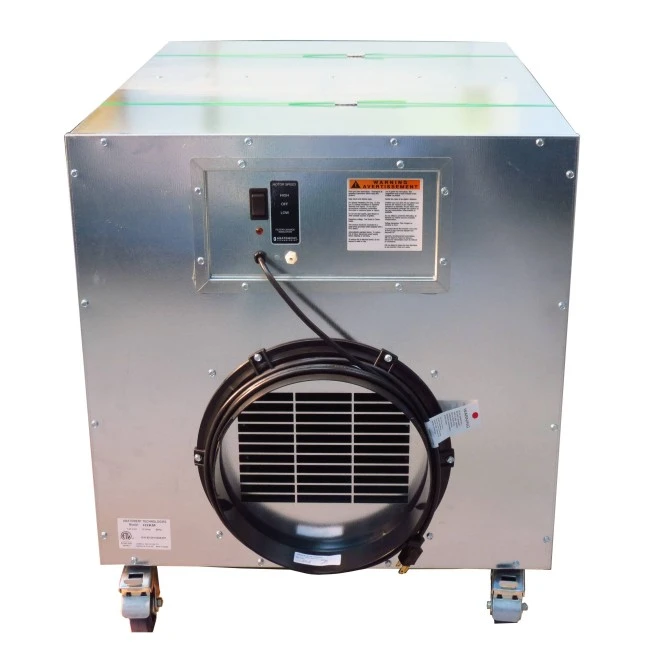 Purificateur d’air portable HEPA-AIRE deluxe à 2 vitesses. Débit de 1300 cfm ou 2000 cfm pour désamiantage et décontamination