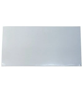 White tacky mat with 120 polyethylene disposable tacky sheets. Cleans shoe soles. 18"x 45”. 4 x 30 sheets.