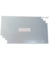 White tacky mat with 120 polyethylene disposable tacky sheets. Cleans shoe soles. 24"x 45”. 4 x 30 sheets.