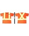 Orange traffic polyester t-shirt, CSA Z96-09, class 2 level 2