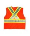Veste de circulation orange fluo, CSA Z96 classe 2, 100% polyester