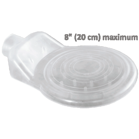 BitBuddie dust & slurry shroud for drills and saws of maximum diameter 8” (20 cm). Ideal for construction and renovation work.