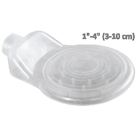 Capteur de poussière pour perceuse avec un emporte-pièce (diamètre 4 à 10 cm). Idéal pour la construction et la rénovation.