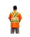 Orange traffic polyester t-shirt, CSA Z96-09, class 2 level 2