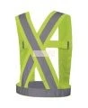 Bretelles haute visibilité jaune fluorescent avec bandes rétroréfléchissantes, CSA Z96-15 classe 1 niveau 2.