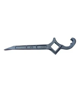 Combination spanner wrench key for fire hose and water valve, 1.5 to 3 inch