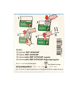 6 recharges de 36 pansements en plastique pour distributeur Salvequick (PS120)