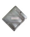 Aluminum holder with clip, 10-3/4 in X 10-3/4 in.