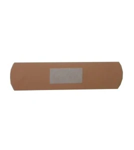Pansements en plastique beige, 2 x 7.5 cm (0.75 x 3 po), 100/bte.