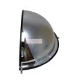 Miroir convexe en demi-dôme, en acrylique, pour vue à 180 degrés dans une intersection en T.