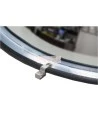 Miroir convexe en demi-dôme, en acrylique, pour vue à 180 degrés dans une intersection en T.
