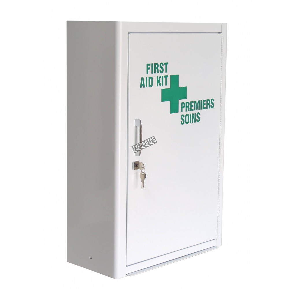 Details about   First Aid Cabinet Metal With Filling DIN13169 Betriebsverbandskasten 