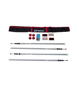 Zipwall Dust Barrier temporary wall system to set up a containment area for messy jobs or any type of decontamination work.