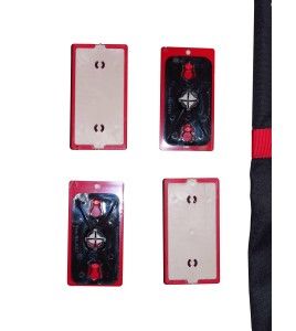 Ensemble de supports portatifs ZipWall pour confinement de zones de travaux salissants ou de petite décontamination d’amiante.