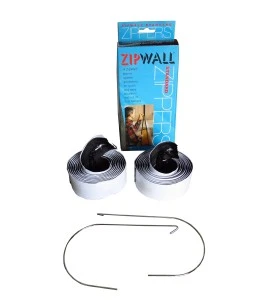 Ensemble de supports portatifs ZipWall pour confinement de zones de travaux salissants ou de petite décontamination d’amiante.