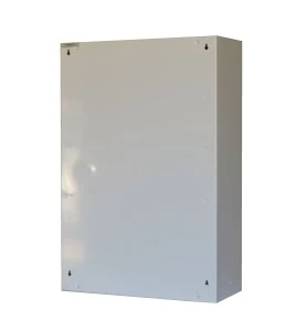 Cabinet de premiers soins mural en métal avec porte vitrée et serrure à 2 clés.