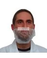 Beard net, white mesh (100/pkg).