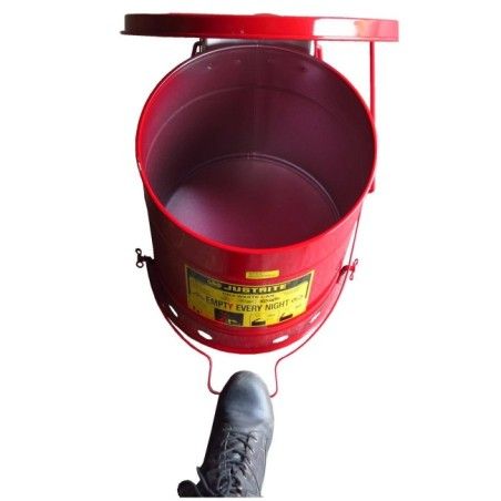 6 gallon container with pedal for oily or solvent-soaked garbage ...