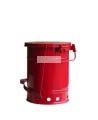 Container for oily or solvent-soaked rags, 6 gallons, with pedal, FM, UL, OSHA approuved.