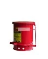 Container for oily or solvent-soaked rags, 6 gallons, with pedal, FM, UL, OSHA approuved.