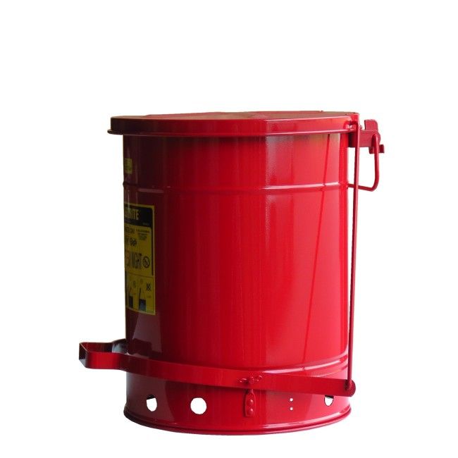 10 gallon container with pedal for oily or solvent-soaked garbage ...