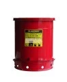 Container for oily or solvent-soaked rags, 14 gallons, with pedal, approved FM, UL, OSHA. 