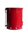Bidon pour chiffons imbibés d'huiles ou solvants, 14 gallons, avec pédale, approuvé FM, UL, OSHA