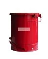 Container for oily or solvent-soaked rags, 14 gallons, with pedal, approved FM, UL, OSHA. 