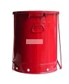 Container for oily or solvent-soaked rags, 21 gallons, with pedal, approved FM, UL, OSHA.